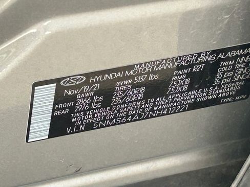Used 2022 Hyundai Santa Fe SEL w/ Convenience Package FWD image 37