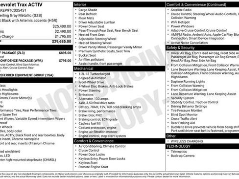 New 2026 Chevrolet Trax ACTIV w/ Sunroof Package image 49