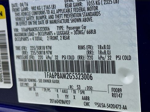 Used 2016 Ford Mustang Coupe w/ Equipment Group 051A RWD image 12