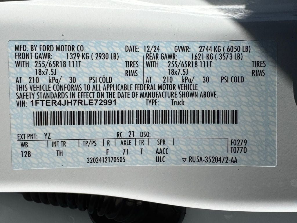 New 2024 Ford Ranger Lariat RWD image 45