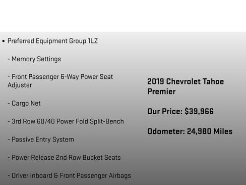 Used 2019 Chevrolet Tahoe Premier AWD/4WD image 6