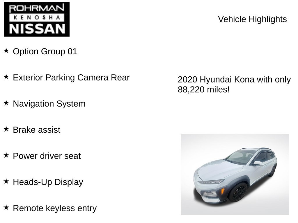 Used 2020 Hyundai Kona Ultimate AWD/4WD image 7