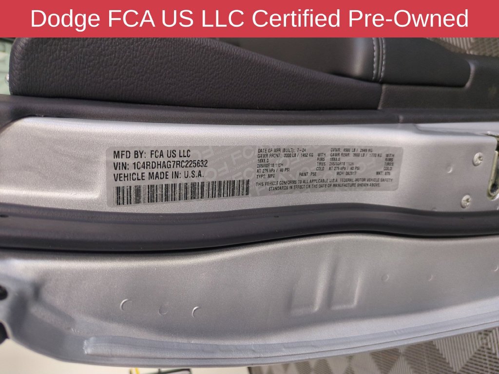 Certified 2024 Dodge Durango SXT w/ 3rd Row Seating Group RWD image 40