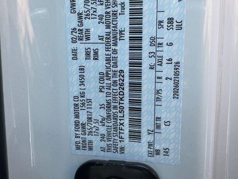 New 2026 Ford F150 XL w/ Equipment Group 103A High AWD/4WD image 15