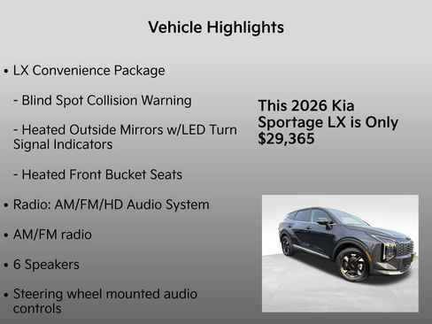 New 2026 Kia Sportage LX w/ LX Convenience Package image 5