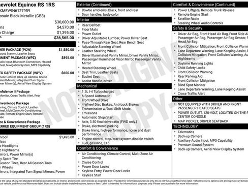 Used 2022 Chevrolet Equinox RS w/ RS Leather Package image 37