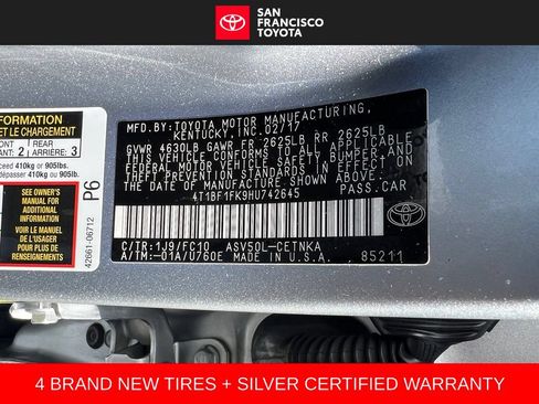 Certified 2017 Toyota Camry LE FWD image 36