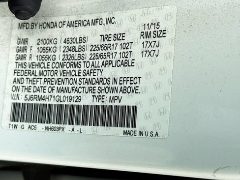 Used 2016 Honda CR-V EX-L image 17