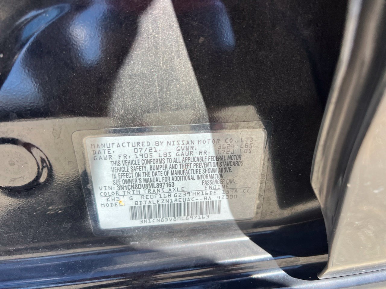 Used 2021 Nissan Versa S FWD image 4