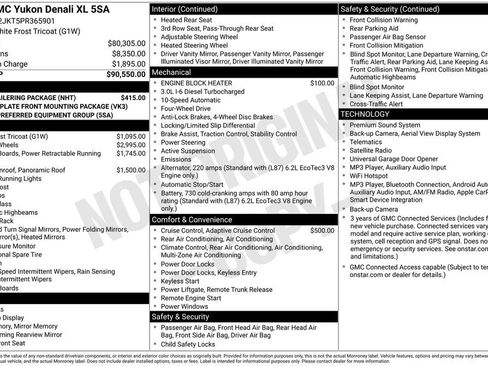 Used 2023 GMC Yukon XL Denali w/ Max Trailering Package AWD/4WD image 12