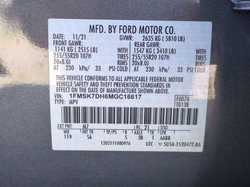 Used 2021 Ford Explorer XLT w/ Equipment Group 202A RWD image 29