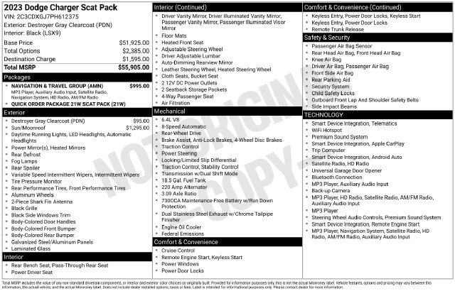 Used 2023 Dodge Charger Scat Pack w/ Navigation & Travel Group RWD image 21