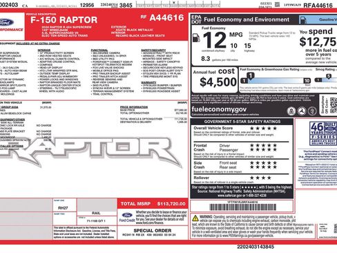 Used 2024 Ford F150 Raptor w/ Equipment Group 803A Raptor R AWD/4WD image 10
