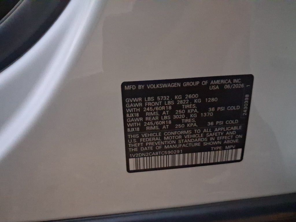 New 2026 Volkswagen Atlas SE FWD image 12