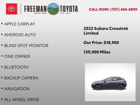 Used 2022 Subaru Crosstrek 2.5i Limited w/ Popular Package #4A AWD/4WD image 9