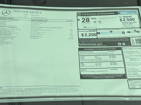 New 2026 Mercedes-Benz GLB 250 image 31