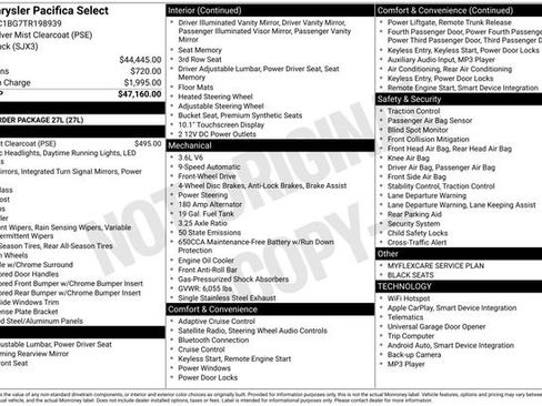 New 2026 Chrysler Pacifica Select FWD image 32