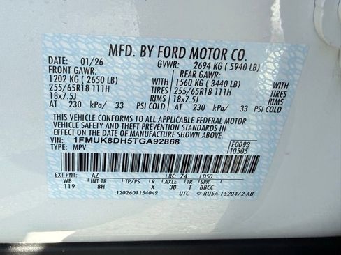 New 2026 Ford Explorer Active image 44