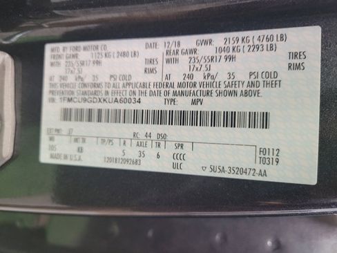 Used 2019 Ford Escape SE AWD/4WD image 33