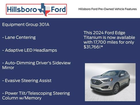 Used 2024 Ford Edge Titanium w/ Equipment Group 301A AWD/4WD image 6