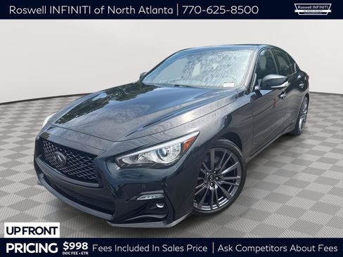 Certified 2023 INFINITI Q50 Red Sport 400 w/ Black Opal Edition RWD image 1