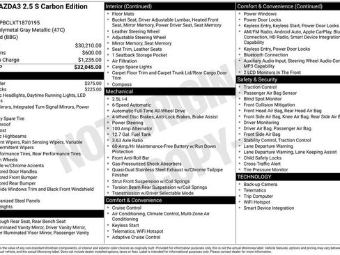 New 2026 MAZDA MAZDA3 Carbon image 3