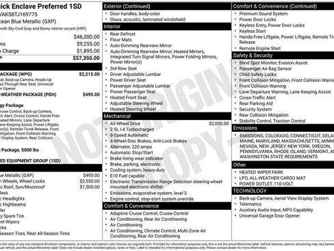 New 2026 Buick Enclave Preferred w/ Power Package image 16