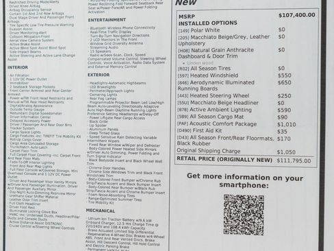Used 2023 Mercedes-Benz EQS 450+ 4MATIC SUV w/ Acoustic Comfort Package image 53