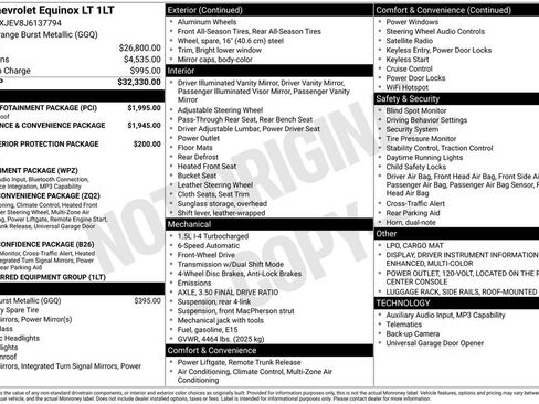 Used 2018 Chevrolet Equinox LT w/ Sun & Infotainment Package FWD image 32