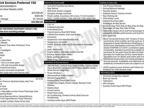 Used 2019 Buick Envision Preferred image 21