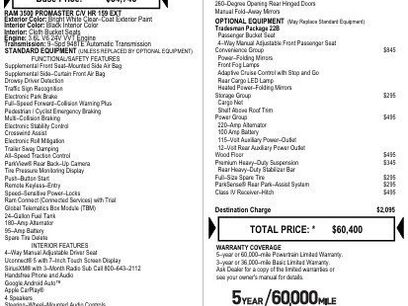 Used 2025 RAM ProMaster 3500 w/ Convenience Group