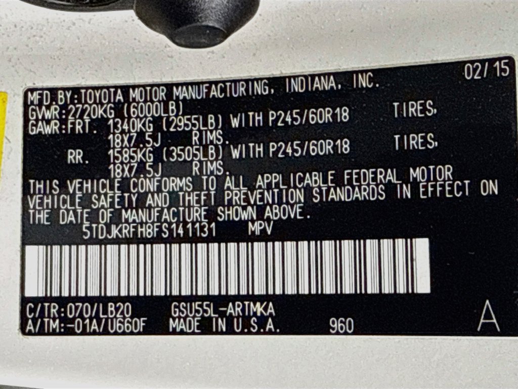 Used 2015 Toyota Highlander XLE AWD/4WD image 37