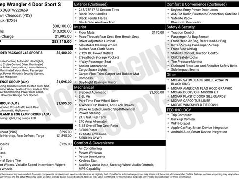 New 2026 Jeep Wrangler Sport S image 4