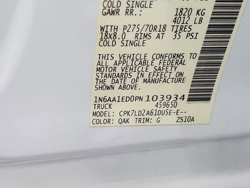 Used 2023 Nissan Titan PRO-4X w/ Pro-4x Utility Package AWD/4WD image 50