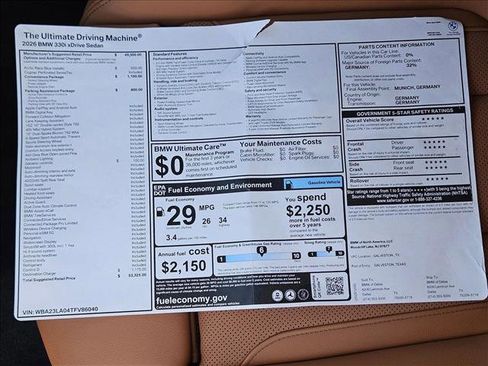 New 2026 BMW 330i xDrive Sedan w/ Convenience Package image 17