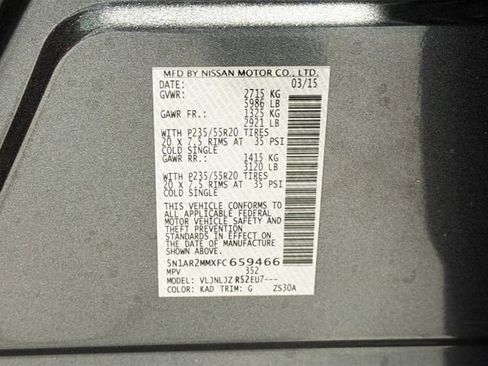 Used 2015 Nissan Pathfinder Platinum image 28