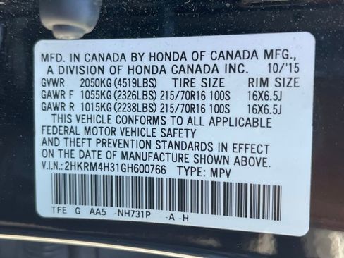 Used 2016 Honda CR-V LX image 13