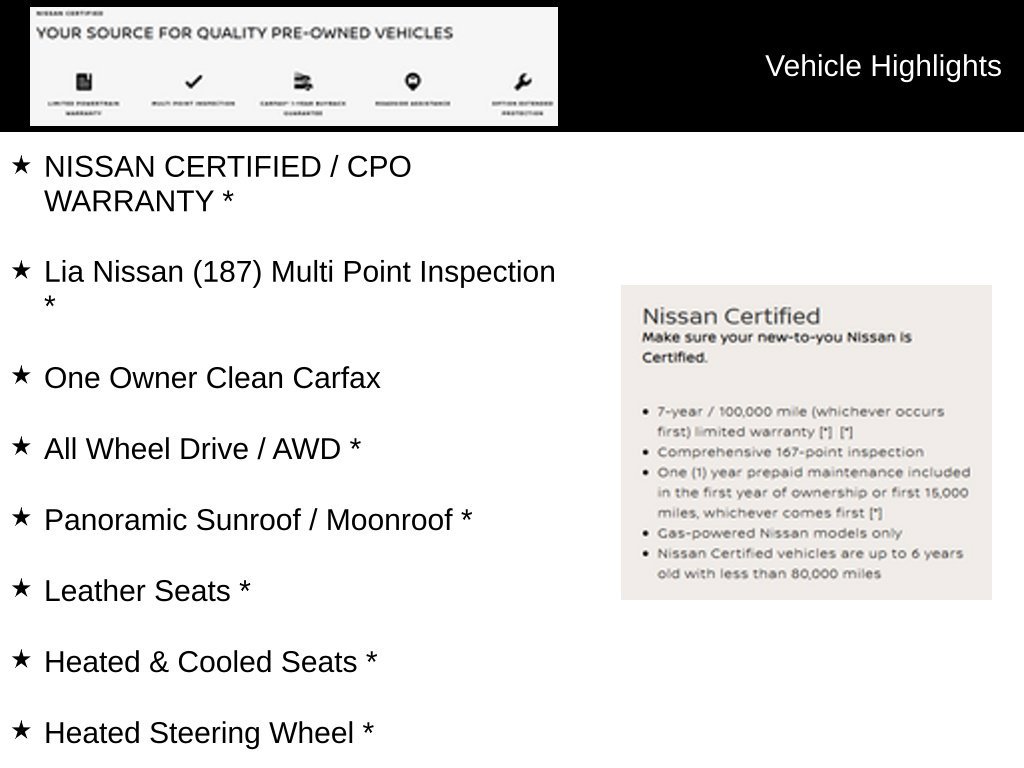 Certified 2025 Nissan Murano Platinum w/ Cargo Package AWD/4WD image 4