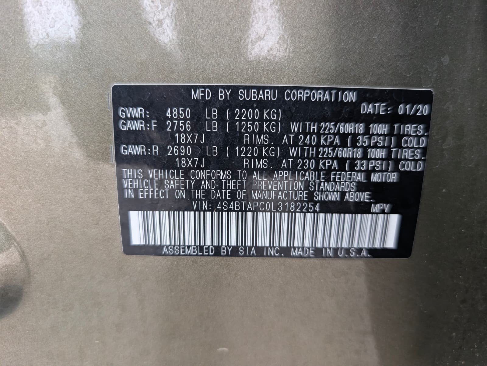 Used 2020 Subaru Outback Touring AWD/4WD image 42