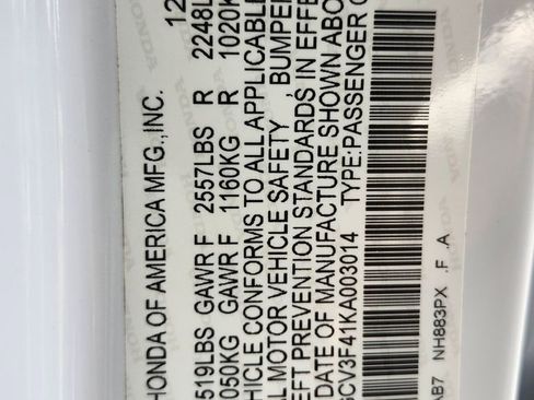 Used 2019 Honda Accord EX image 21