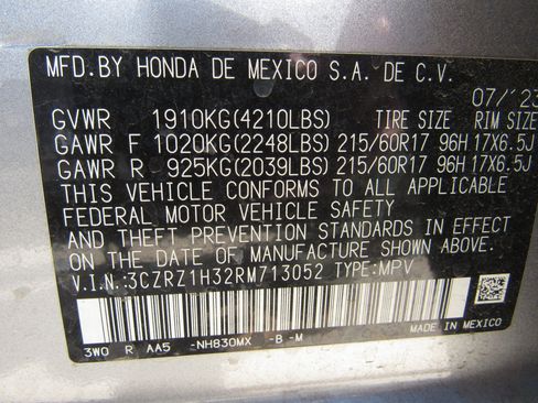 Used 2024 Honda HR-V LX image 6