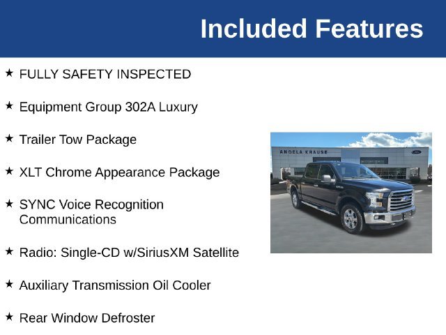Used 2016 Ford F150 XLT w/ Equipment Group 302A Luxury AWD/4WD image 5