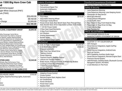 New 2026 RAM 1500 Big Horn AWD/4WD image 6