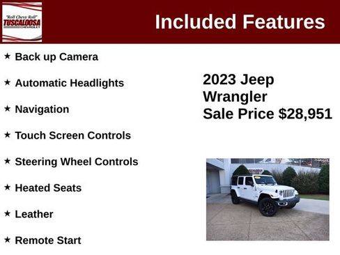 Used 2023 Jeep Wrangler Unlimited Sahara w/ Cold Weather Group AWD/4WD image 6