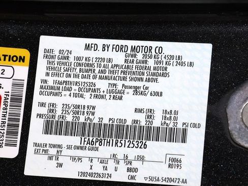 Used 2024 Ford Mustang Premium RWD image 32
