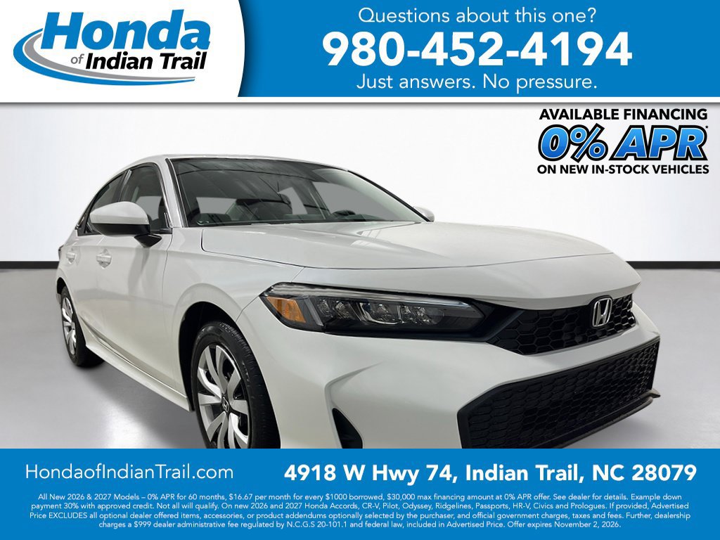 New 2027 Honda Civic LX 360° Tour