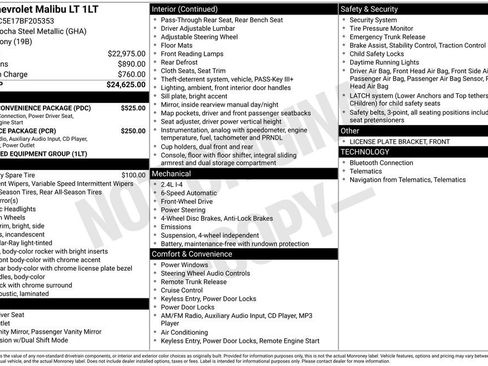 Used 2011 Chevrolet Malibu LT w/ Power Convenience Package image 32