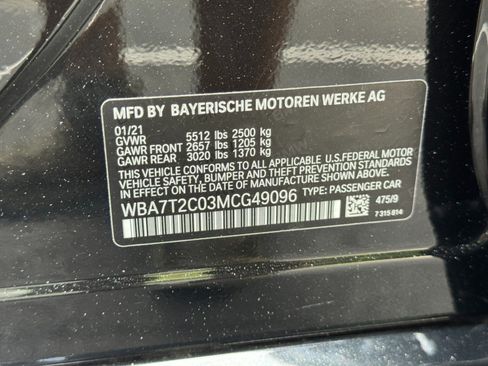 Used 2021 BMW 740i w/ M Sport Package RWD image 52