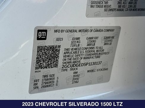 Used 2023 Chevrolet Silverado 1500 LTZ w/ LTZ Convenience Package II AWD/4WD image 28