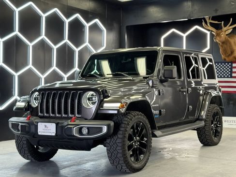 Used 2021 Jeep Wrangler Unlimited Sahara w/ Cold Weather Group image 1